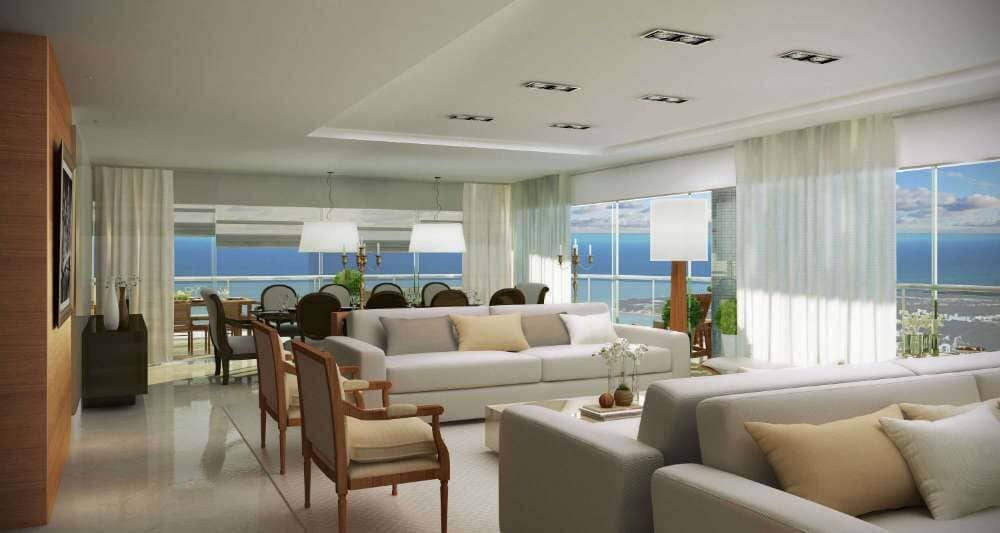 Apartamento à venda em Altiplano Cabo Branco, João Pessoa - SB Imóveis: Living