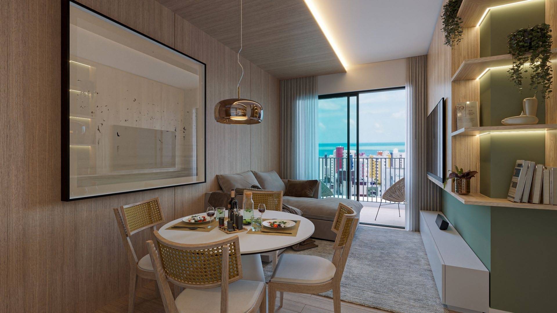 Apartamento à venda em Bessa, João Pessoa - SB Imóveis: Living