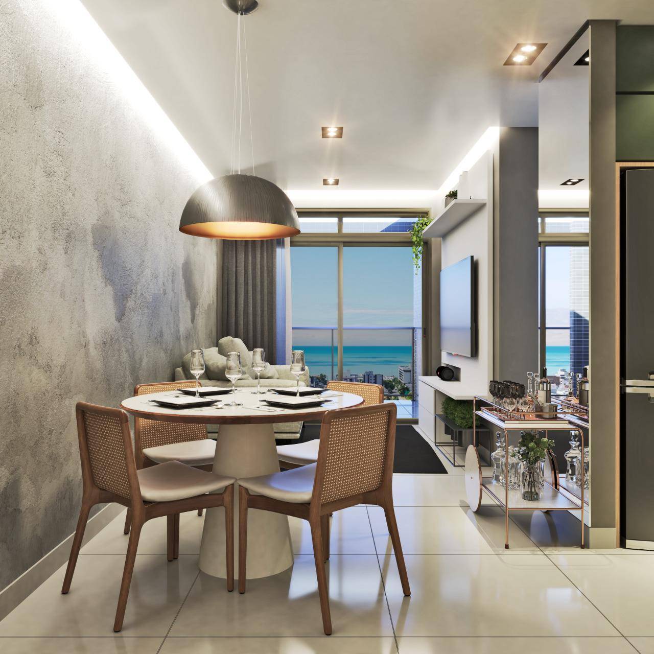 Apartamento à venda em Bessa, João Pessoa - SB Imóveis: Living