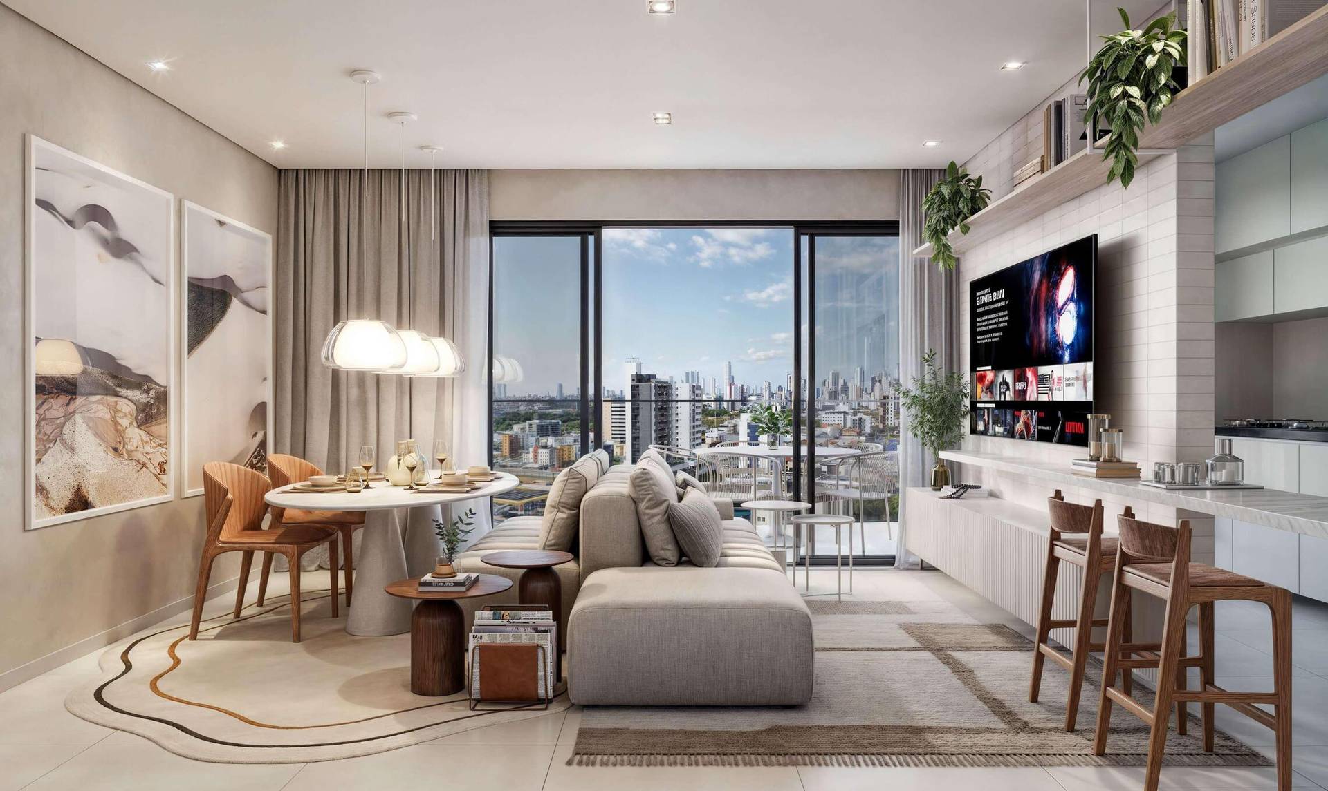 Apartamento à venda em Aeroclube, João Pessoa - SB Imóveis: Living