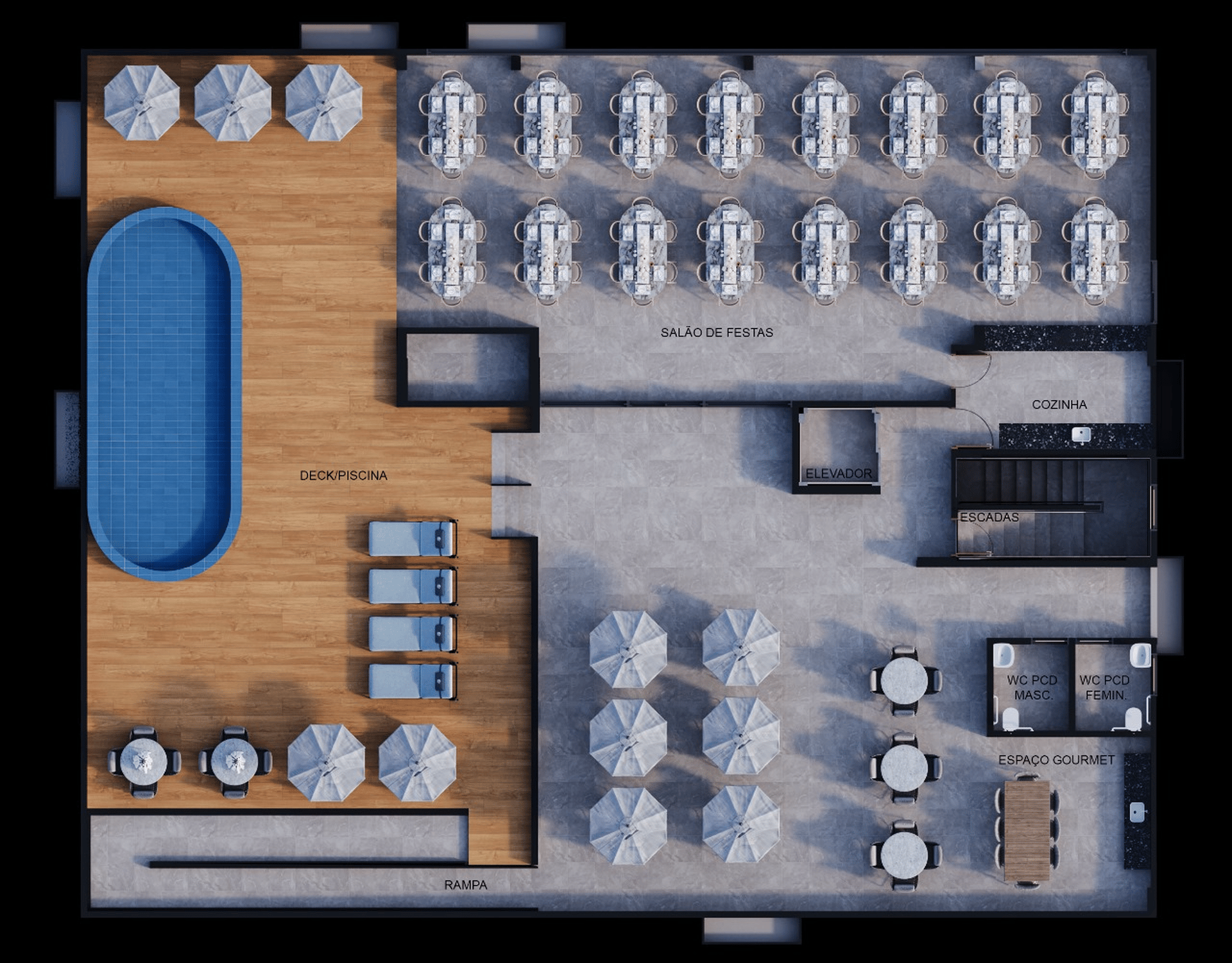 Apartamento à venda em Bessa, João Pessoa - SB Imóveis: Pavimento rooftop