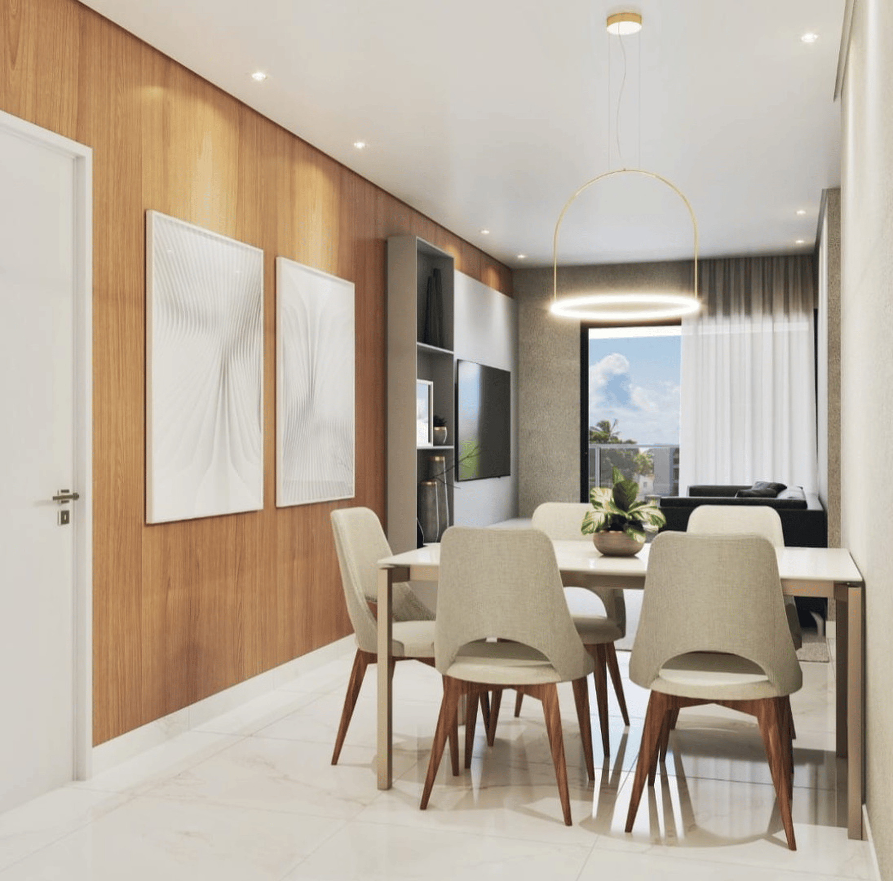 Apartamento à venda em Bessa, João Pessoa - SB Imóveis: 051 living